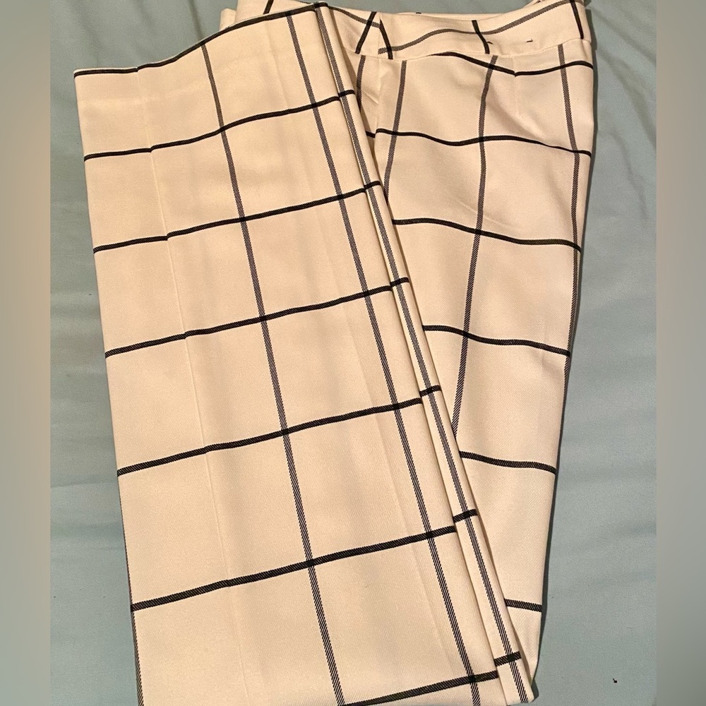 Express Editor fit windowpane plaid suit pant NWOT